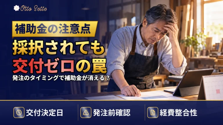 持続化補助金が不採択・不交付になるケースと見直すべき書類